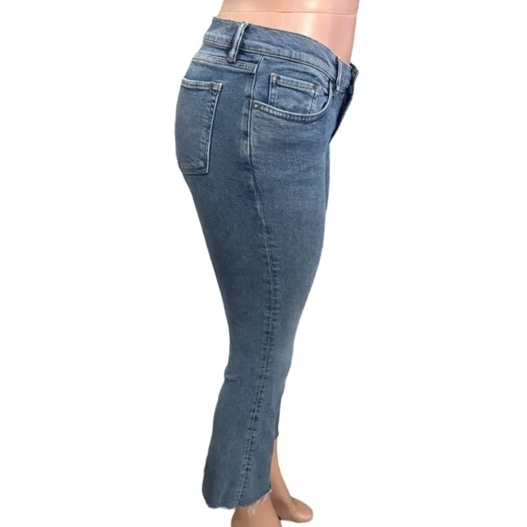 All Saints Blue Flare Wide Leg Jeans - Picture 5 of 16